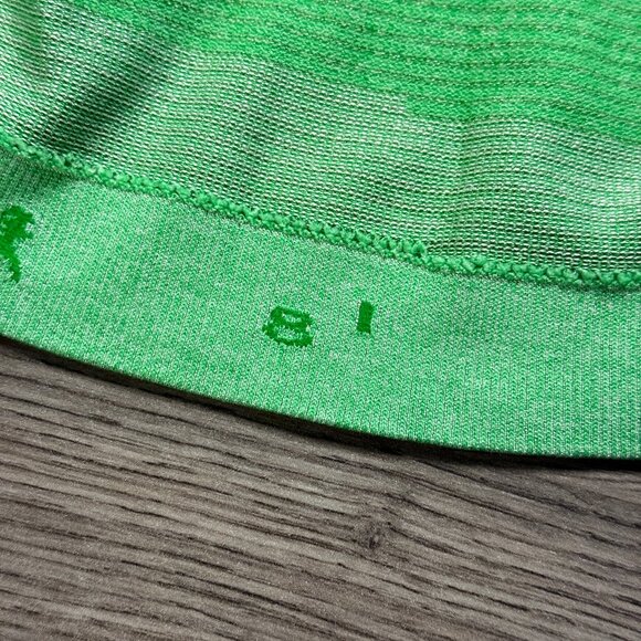 Lululemon Women's Run: Swiftly Tech Short Sleeve - Green Stripe - Picture 3 of 6